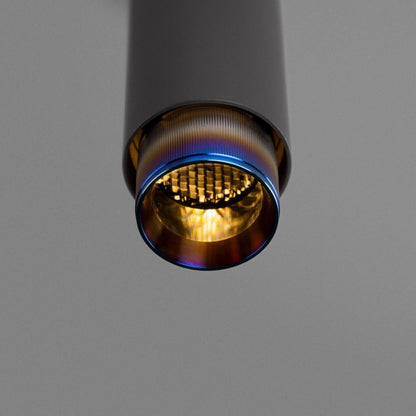 Buster + Punch Exhaust Pendant, Linear , Graphite, Burnt Steel