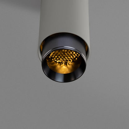 Buster + Punch Exhaust Pendant, Linear, Stone, Gun Metal