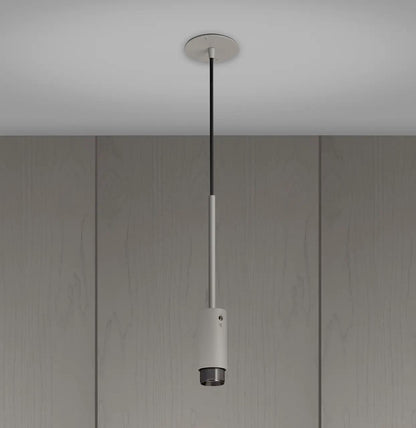 Buster + Punch Exhaust Pendant, Linear, Stone, Gun Metal