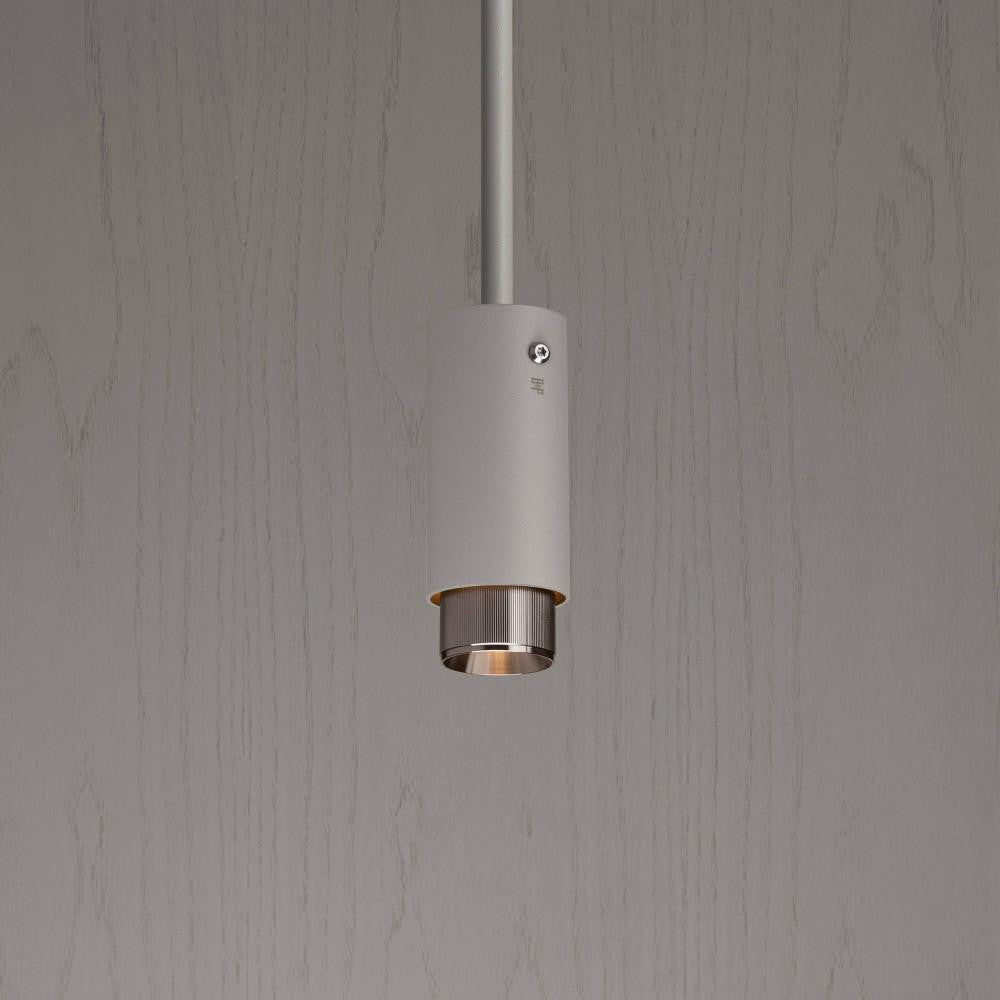 Buster + Punch Exhaust Pendant, Linear , Stone, Steel
