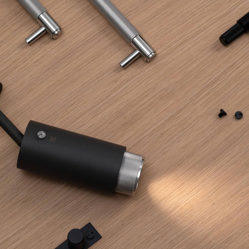 Buster + Punch Exhaust Spot Light, Cross, Graphite, Steel
