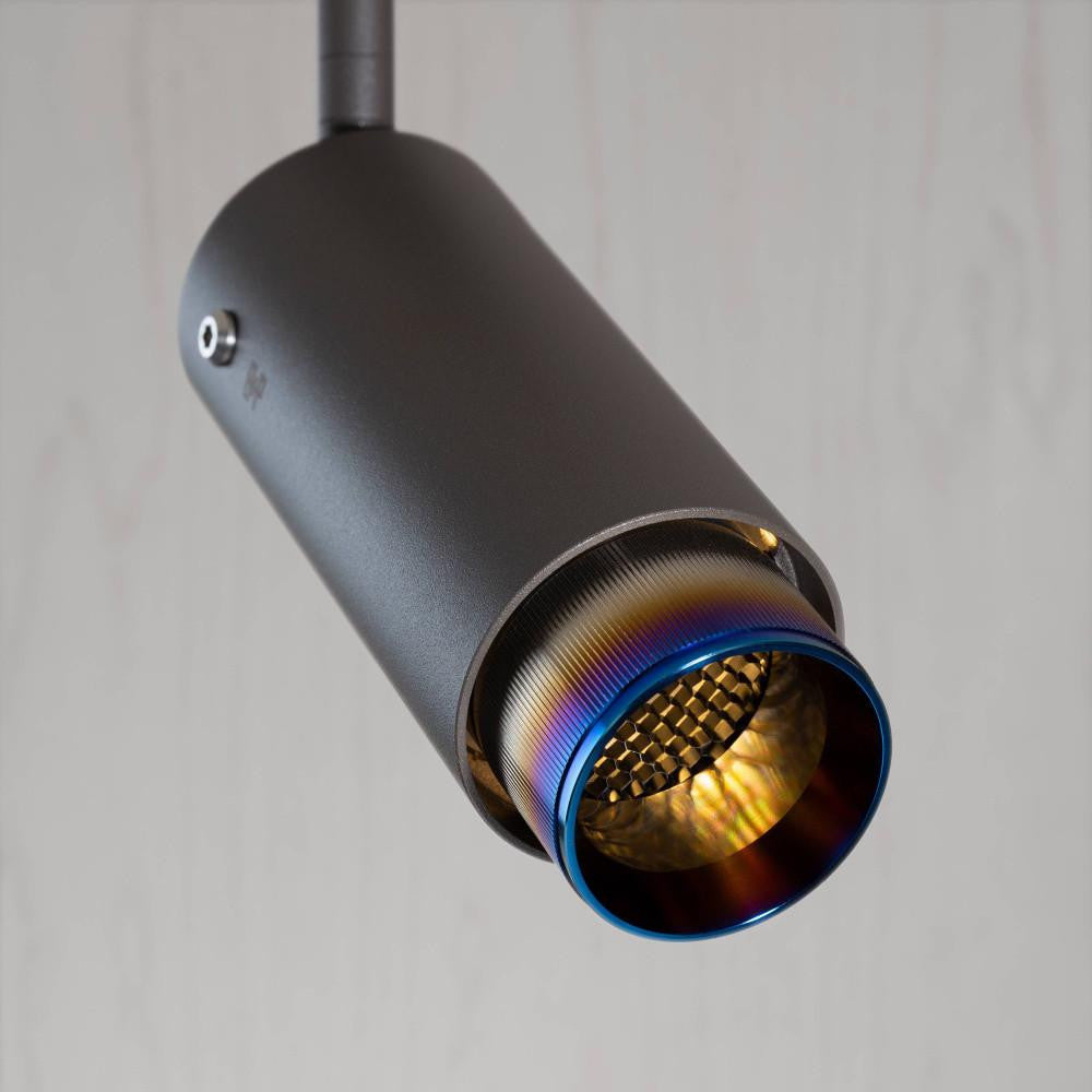 Buster + Punch Exhaust Spot Light, Linear, Graphite, Burnt Steel