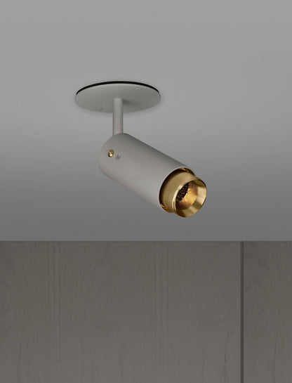 Buster + Punch Exhaust Spot Light, Linear, Stone, Brass