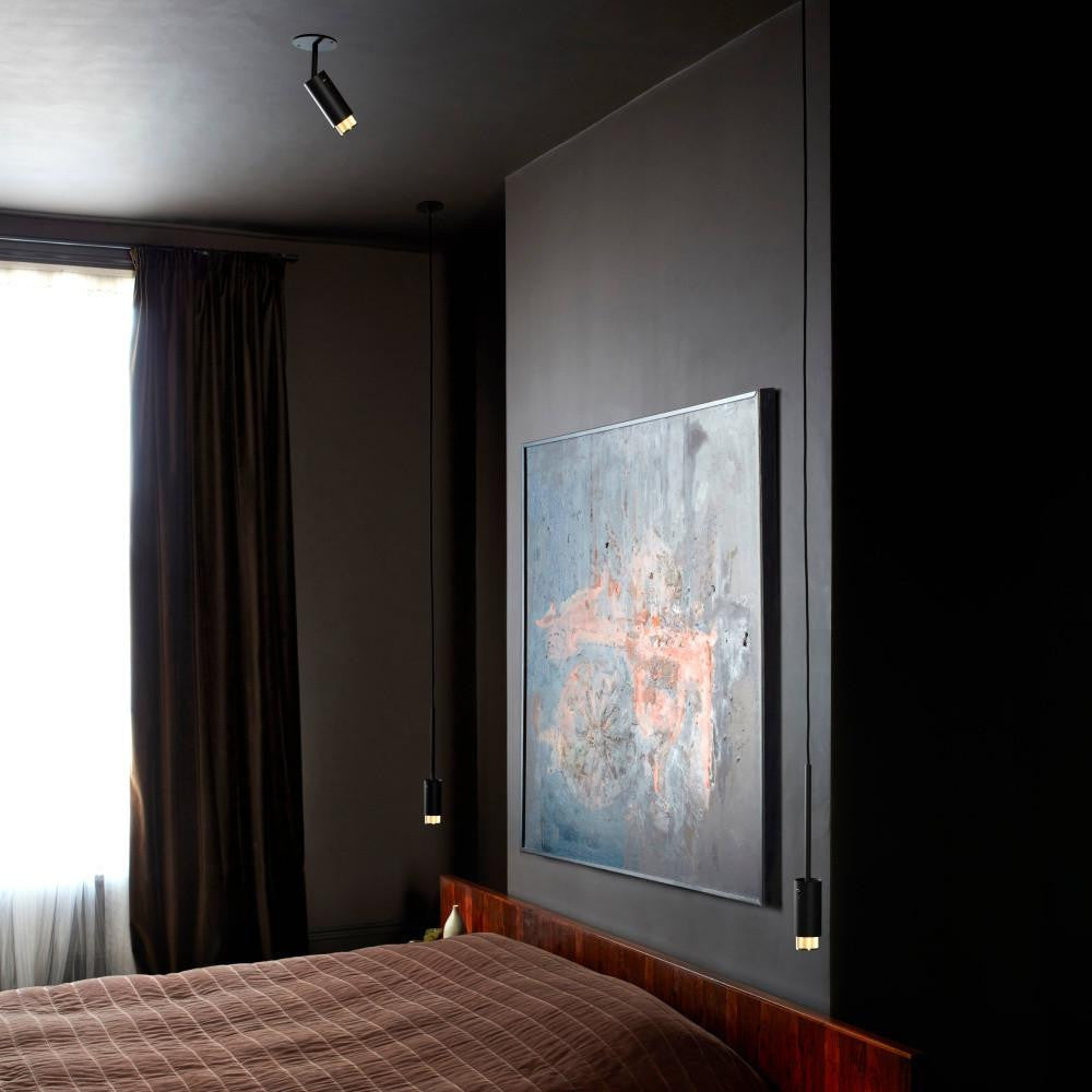 Buster + Punch Exhaust Spot Light, Linear, Stone, Brass