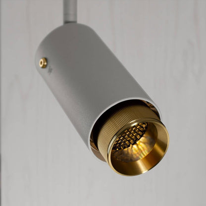 Buster + Punch Exhaust Spot Light, Linear, Stone, Brass