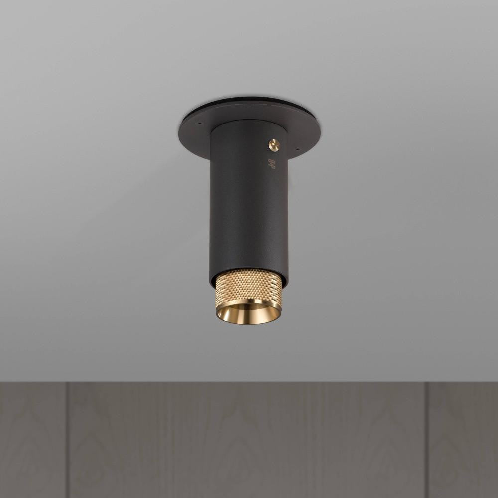 Buster + Punch Exhaust Surface Spot Light, Cross, Graphite, Brass