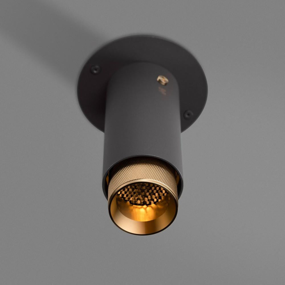 Buster + Punch Exhaust Surface Spot Light, Cross, Graphite, Brass