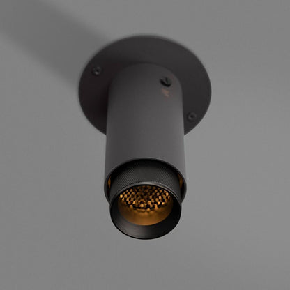 Buster + Punch Exhaust Surface Spot Light, Cross, Graphite, Smoked Bronze