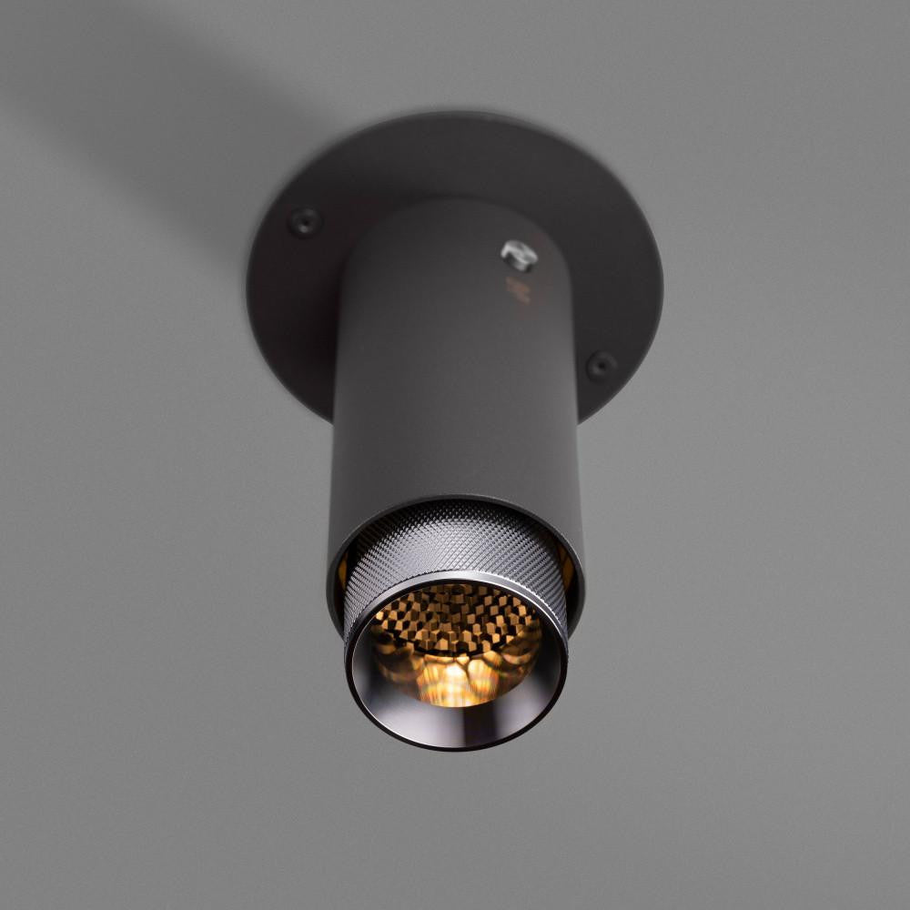 Buster + Punch Exhaust Surface Spot Light, Cross, Graphite, Steel