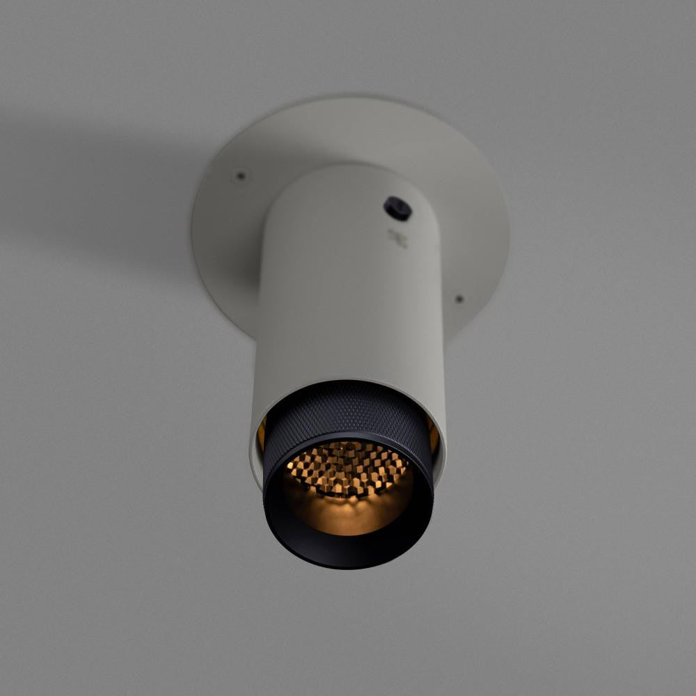 Buster + Punch Exhaust Surface Spot Light, Cross, Stone, Black