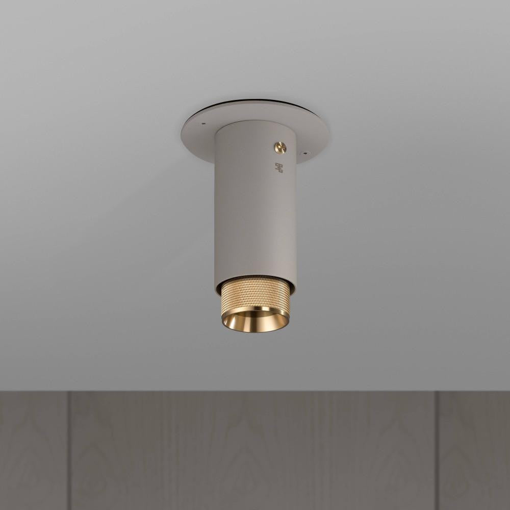 Buster + Punch Exhaust Surface Spot Light, Cross, Stone, Brass