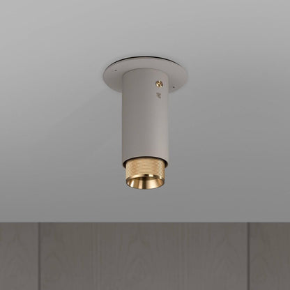 Buster + Punch Exhaust Surface Spot Light, Cross, Stone, Brass