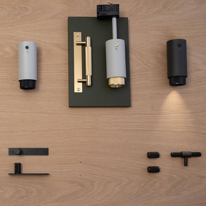 Buster + Punch Exhaust Surface Spot Light, Cross, Stone, Smoked Bronze