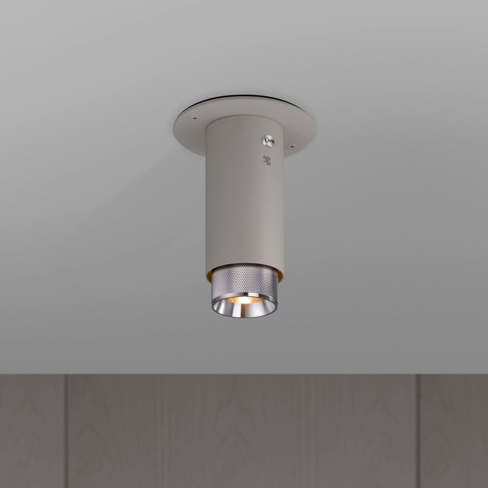 Buster + Punch Exhaust Surface Spot Light, Cross, Stone, Steel