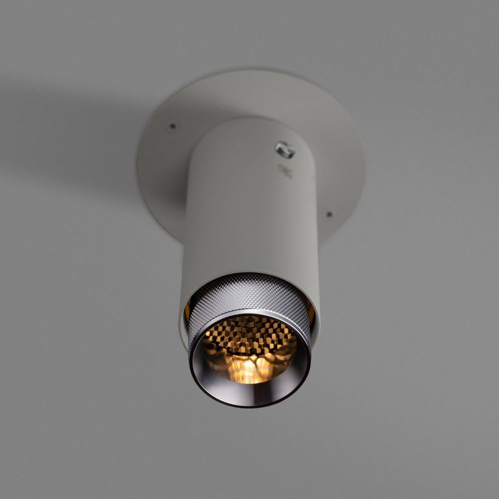 Buster + Punch Exhaust Surface Spot Light, Cross, Stone, Steel
