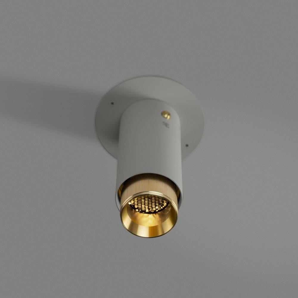 Buster + Punch Exhaust Surface Spot Light, Stone, Brass