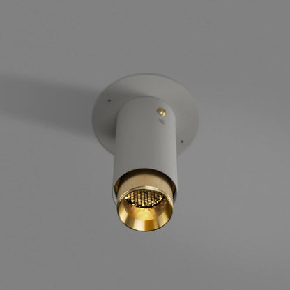 Buster + Punch Exhaust Surface Spot Light, Stone, Brass