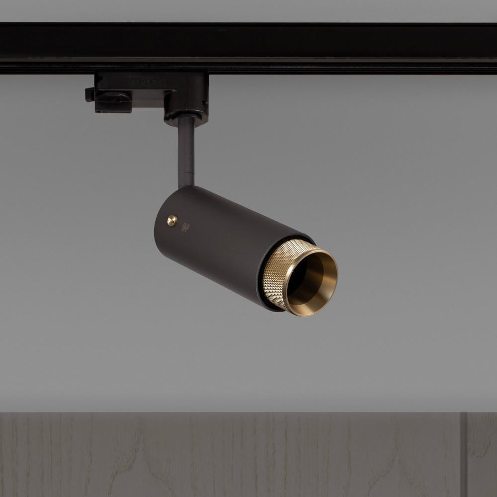 Buster + Punch Exhaust Track Light, Cross, Graphite, Brass