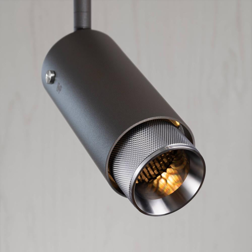 Buster + Punch Exhaust Track Light, Cross, Graphite, Steel