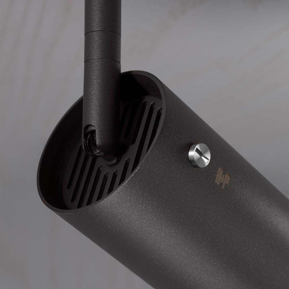 Buster + Punch Exhaust Track Light, Cross, Graphite, Steel