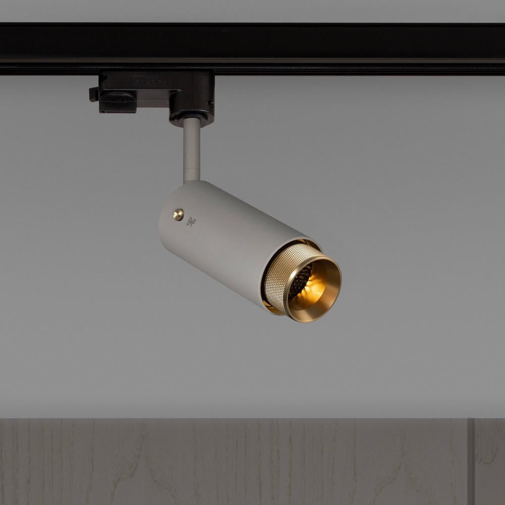 Buster + Punch Exhaust Track Light, Cross, Stone, Brass