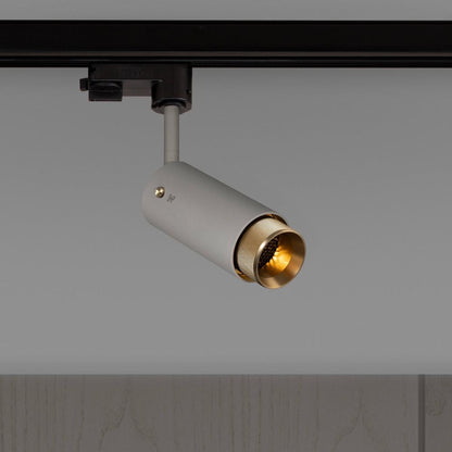 Buster + Punch Exhaust Track Light, Cross, Stone, Brass