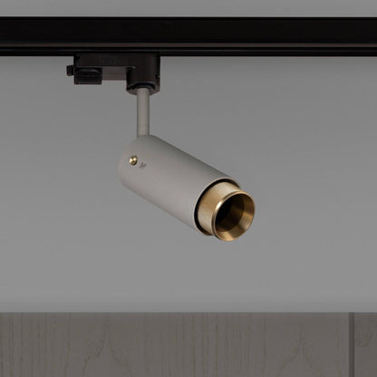 Buster + Punch Exhaust Track Light, Cross, Stone, Brass