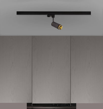 Buster + Punch Exhaust Track Light, Linear, Graphite, Brass