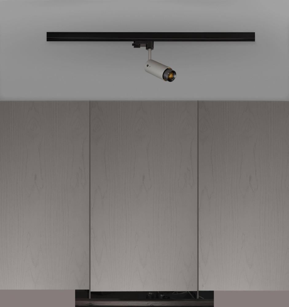 Buster + Punch Exhaust Track Light, Linear, Stone, Gun Metal