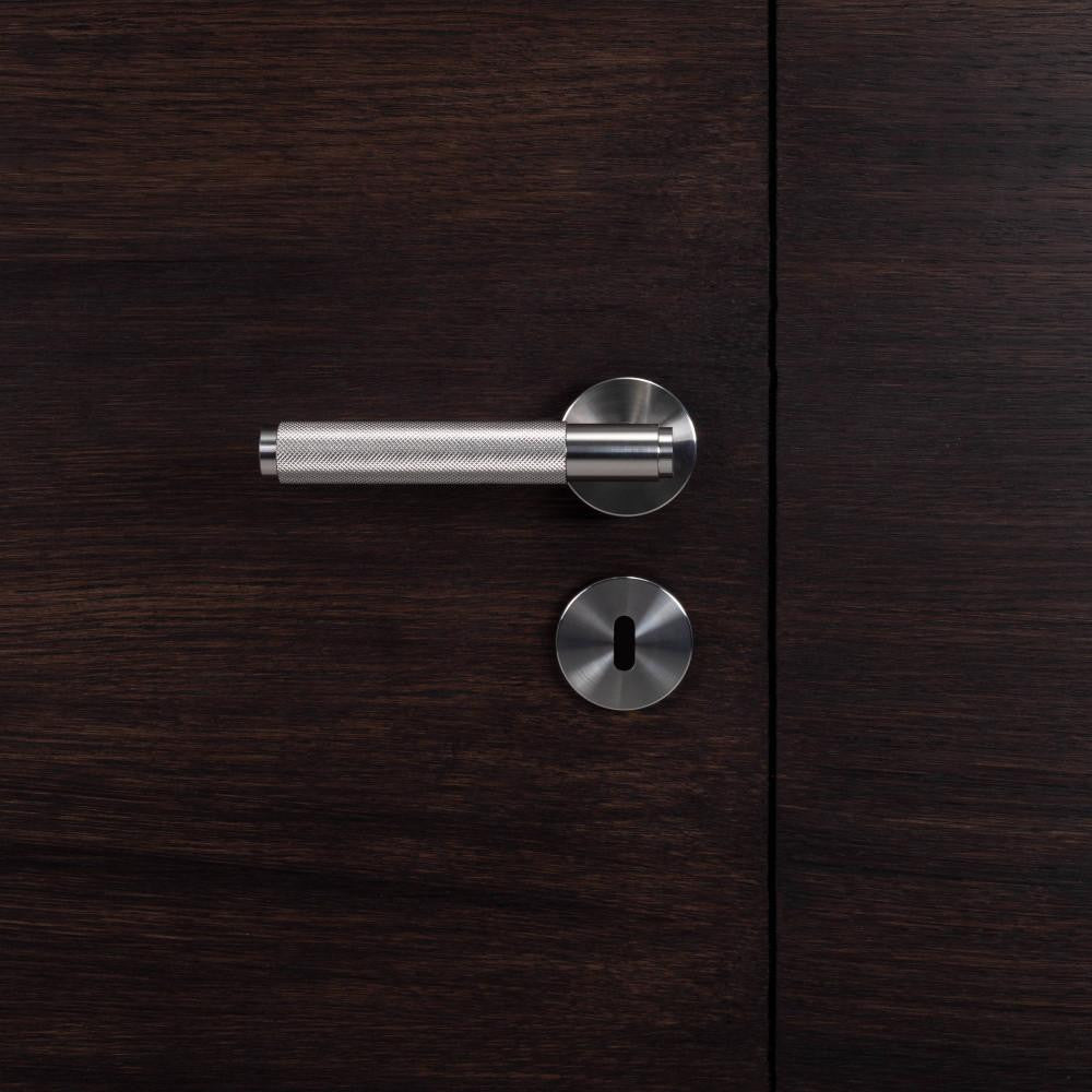Buster + Punch Fixed Door Handle, Single-Sided, Cross, Steel