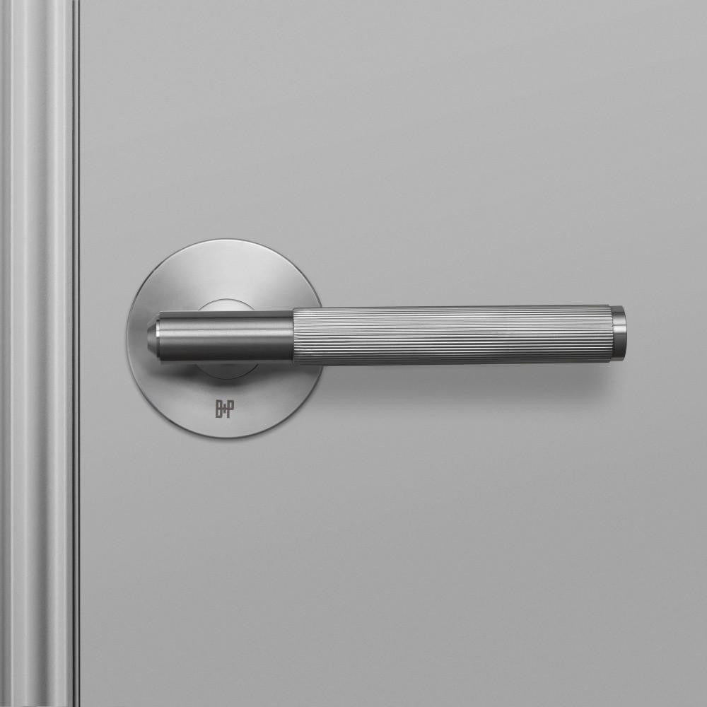 Buster + Punch Fixed Door Handle, Single-Sided, Linear, Steel