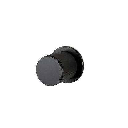 Buster + Punch Fixed Door Knob, Double-Sided, Cross Black
