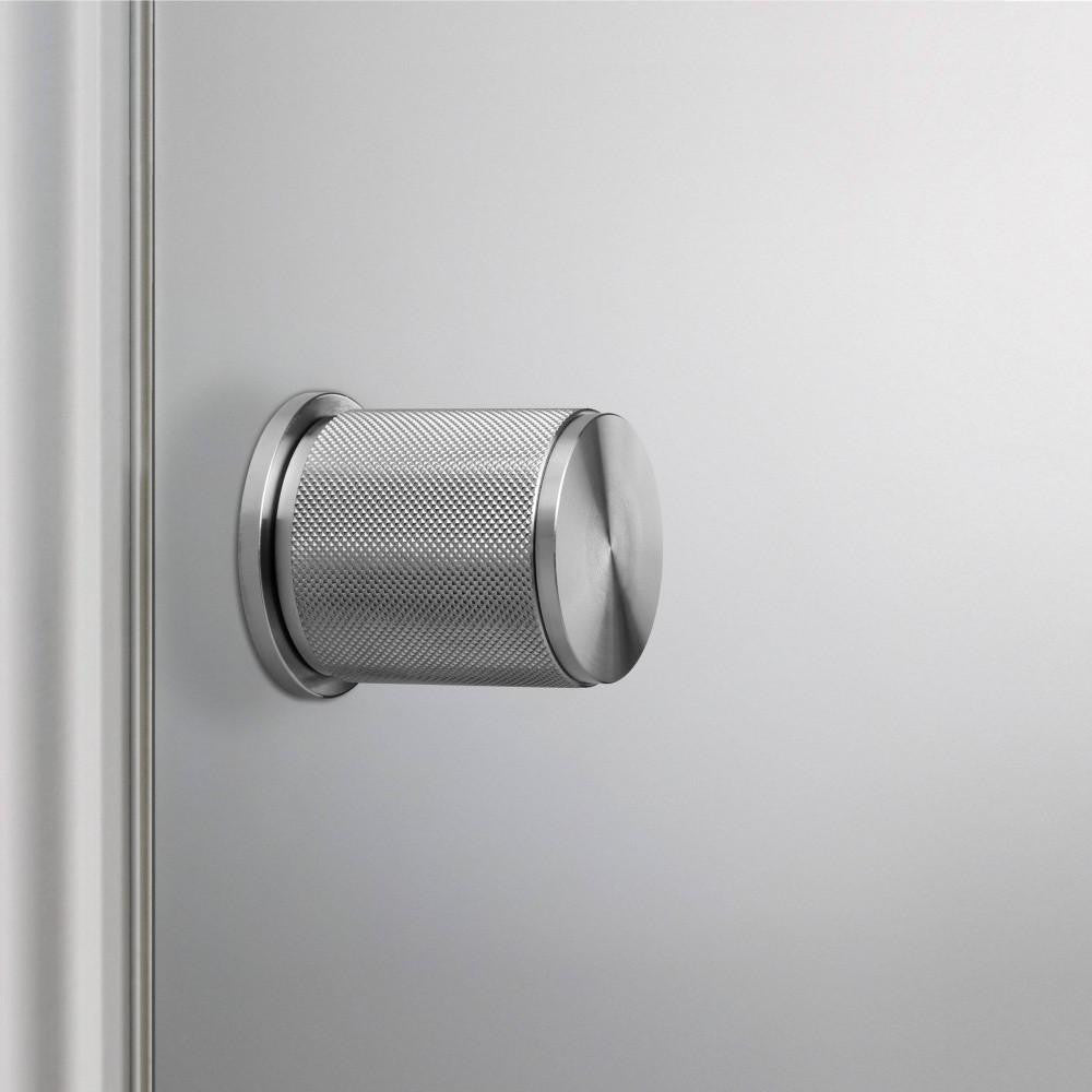 Buster + Punch Fixed Door Knob, Double-Sided, Cross, Steel
