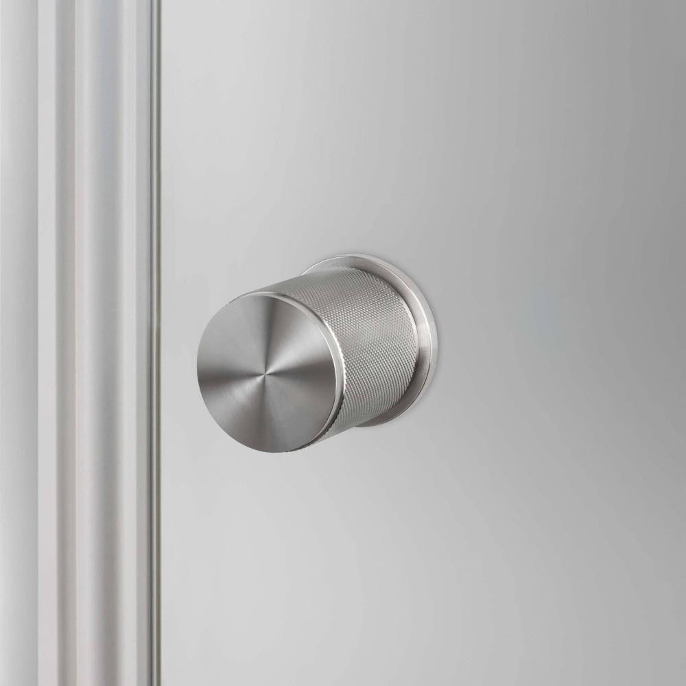 Buster + Punch Fixed Door Knob, Double-Sided, Cross, Steel