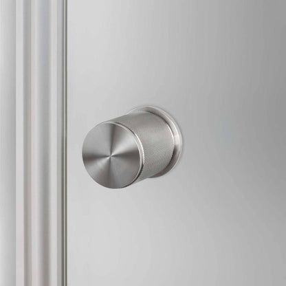 Buster + Punch Fixed Door Knob, Double-Sided, Cross, Steel