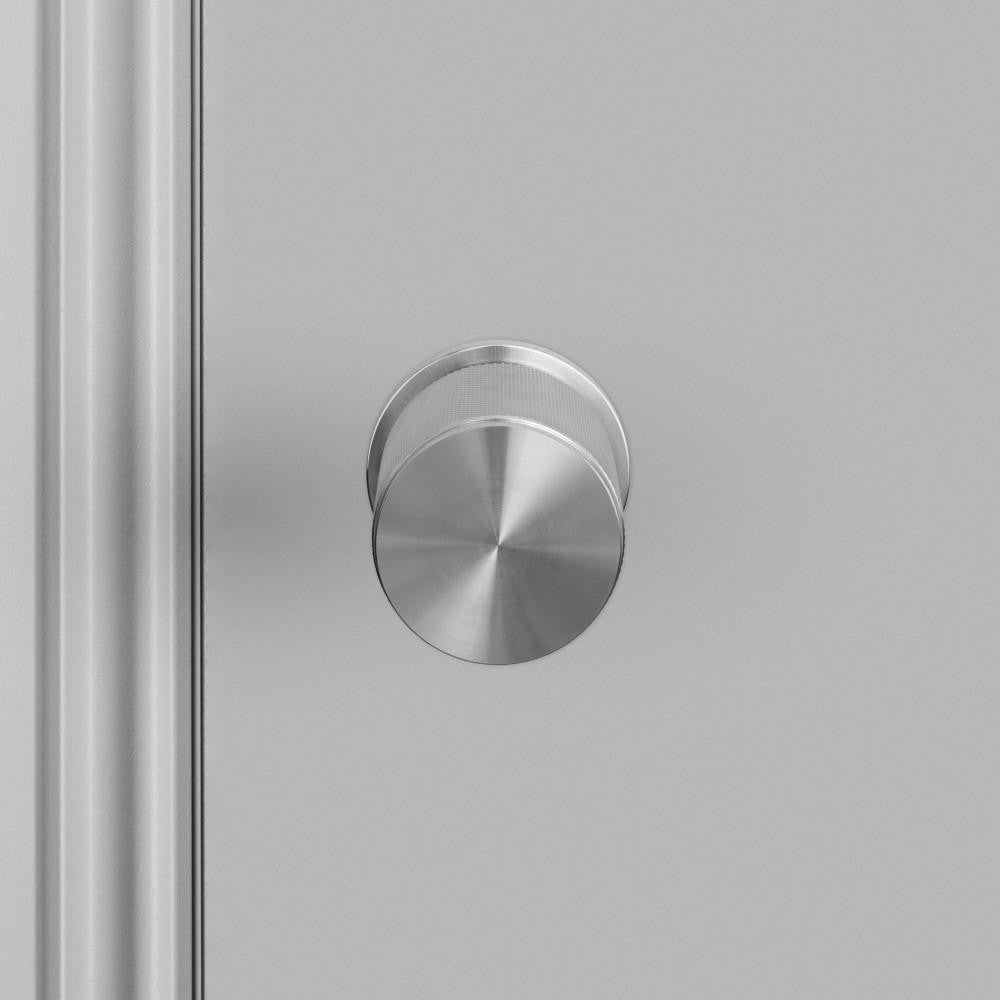 Buster + Punch Fixed Door Knob, Double-Sided, Cross, Steel
