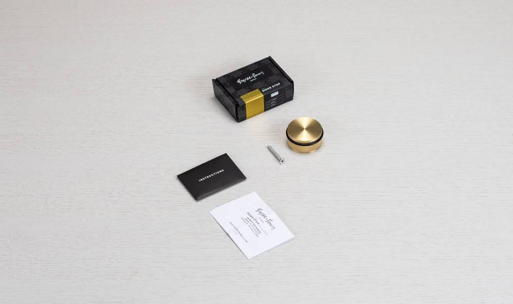 Buster + Punch Floor Door Stop, Brass