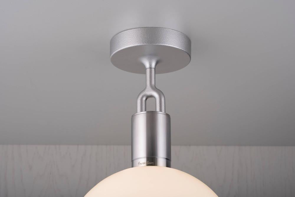 Buster + Punch Forked Ceiling, Globe, Opal, Large, Steel