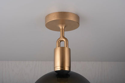 Buster + Punch Forked Ceiling, Globe, Smoked, Large, Brass