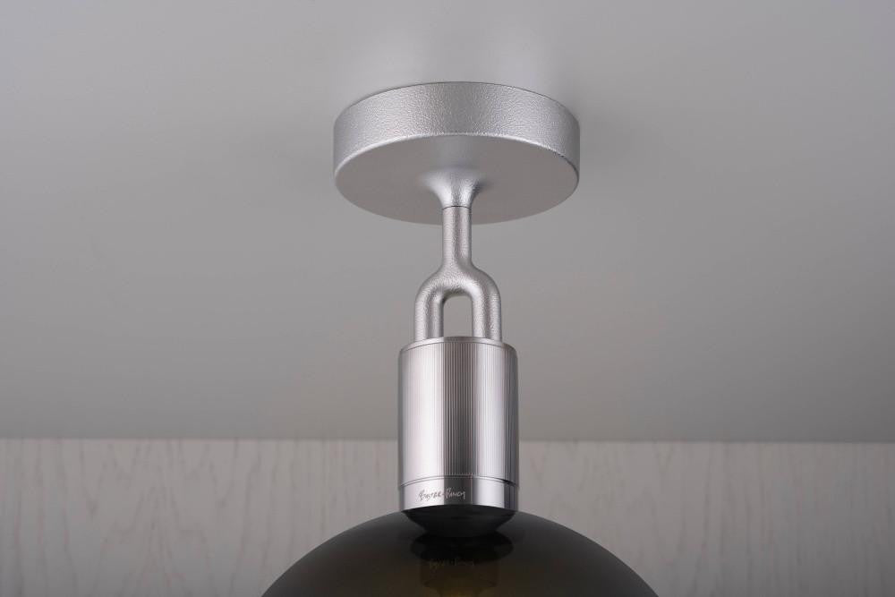 Buster + Punch Forked Ceiling, Globe, Smoked, Large, Steel