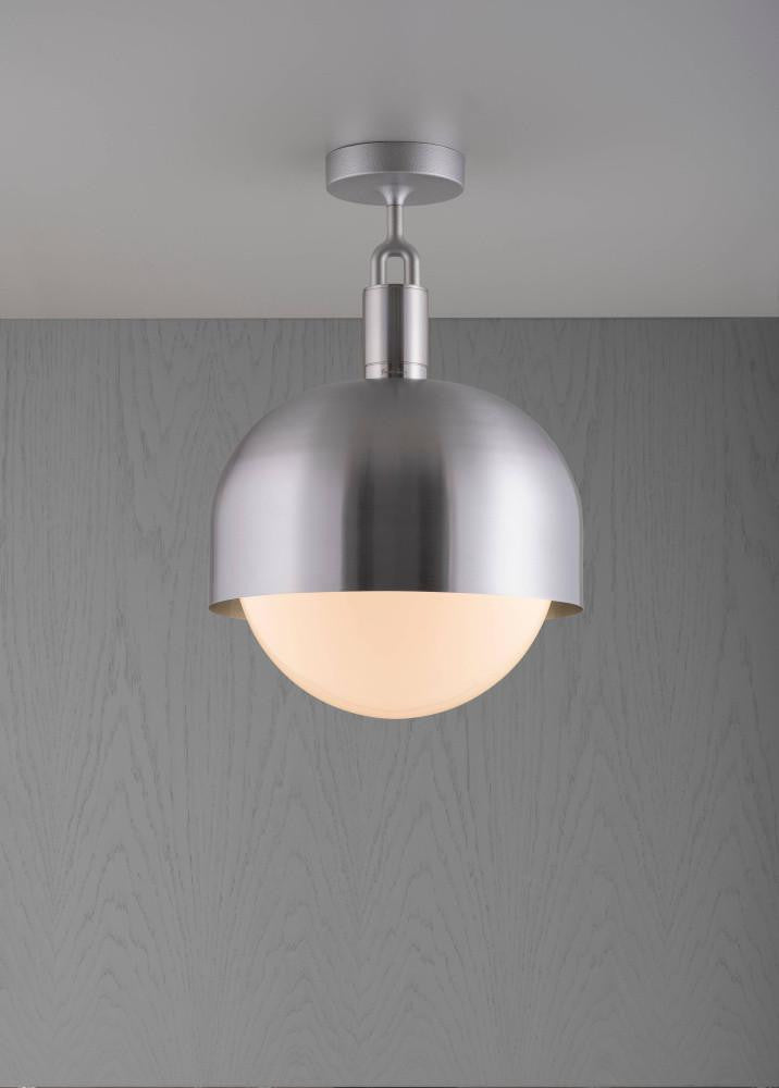 Buster + Punch Forked Ceiling, Shade, Globe, Opal, Large, Steel