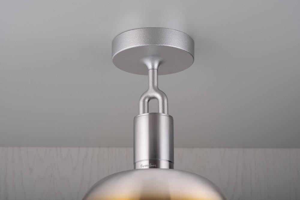Buster + Punch Forked Ceiling, Shade, Globe, Smoked, Large, Burnt Steel