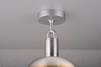 Buster + Punch Forked Ceiling, Shade, Globe, Smoked, Large, Burnt Steel