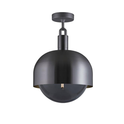 Buster + Punch Forked Globe Ceiling Light with Shade Gun Metal