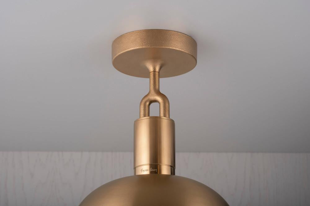 Buster + Punch Forked Ceiling, Shade, Globe, Smoked, Medium, Brass