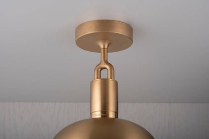 Buster + Punch Forked Ceiling, Shade, Globe, Smoked, Medium, Brass