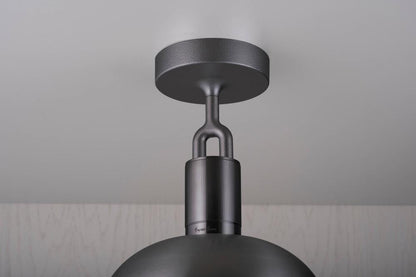Buster + Punch Forked Ceiling, Shade, Globe, Smoked, Medium, Gun Metal