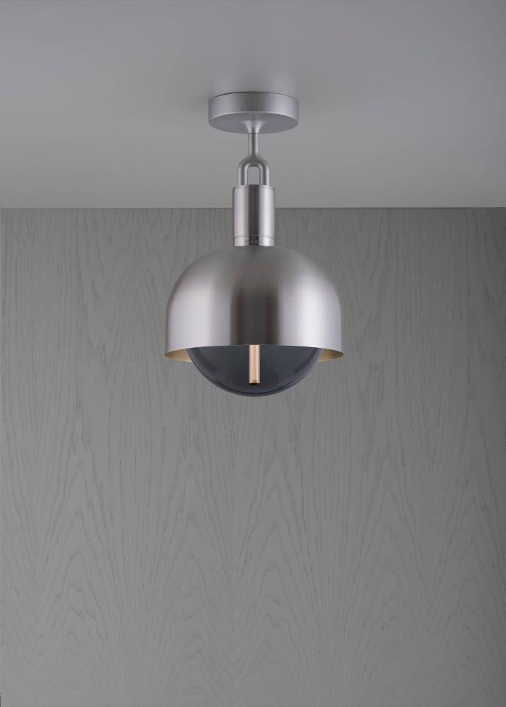 Buster + Punch Forked Ceiling, Shade, Globe, Smoked, Medium, Steel