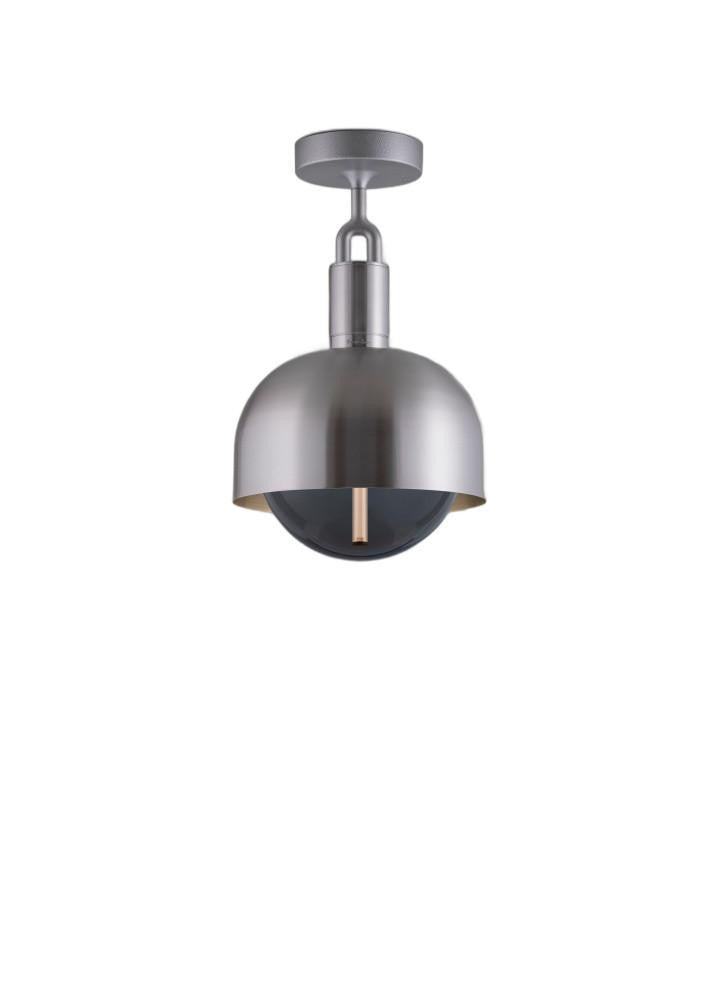 Buster + Punch Forked Globe Ceiling Light + Shade Steel