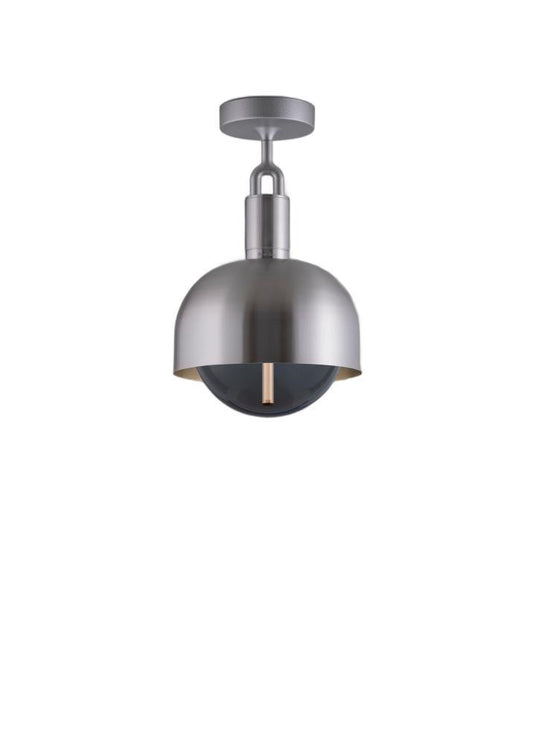 Buster + Punch Forked Globe Ceiling Light + Shade Steel